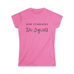 Load image into Gallery viewer, High Standards Low Squats Women&#39;s Tee
