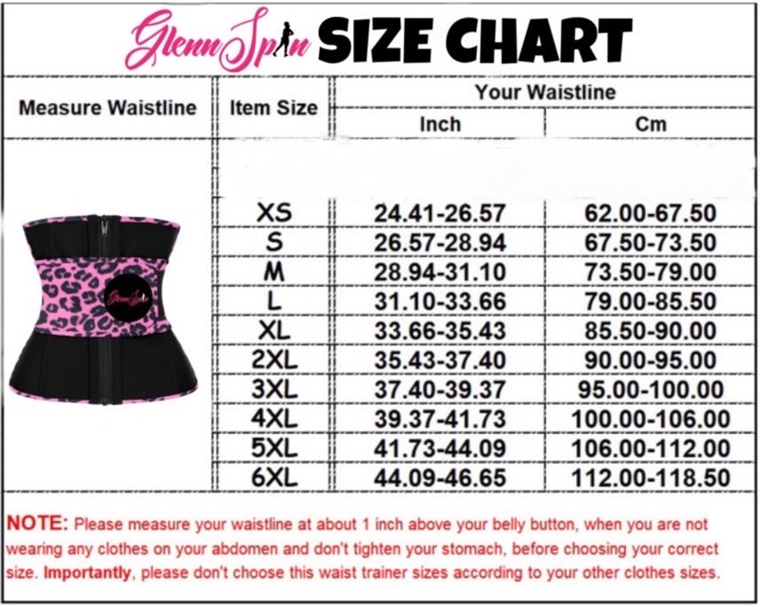 Pink Cheetah Hottie Waist Trainer - GlennSpin 